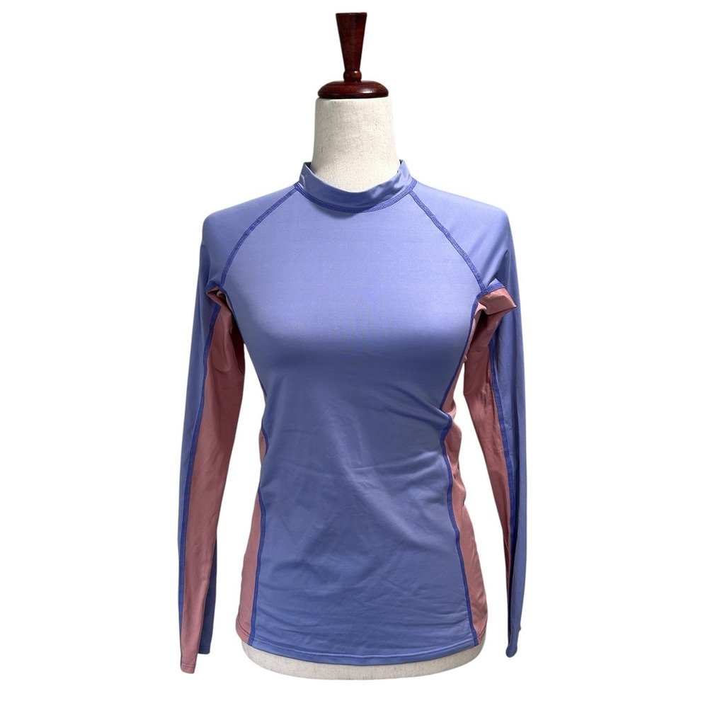 Patagonia Small Women's Swim Shirt Micro Swell Rashguard Color Violet Blue